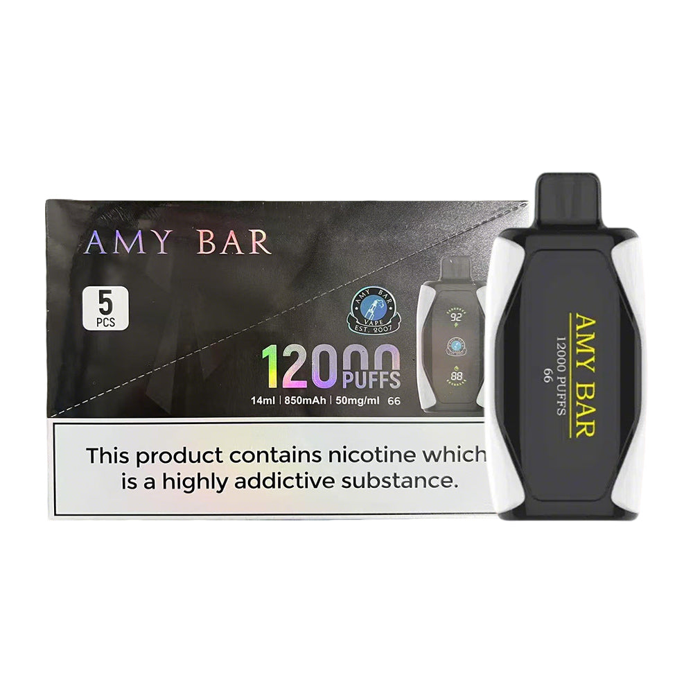 Amy Bar 12K Disposable 5%(Display Box of 5)