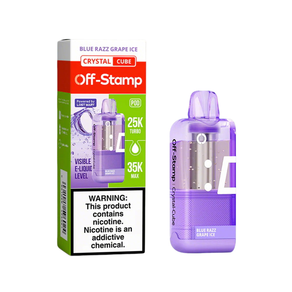 Off Stamp Crystal-Cube 35K POD Disposable 5% (Display box of 5)