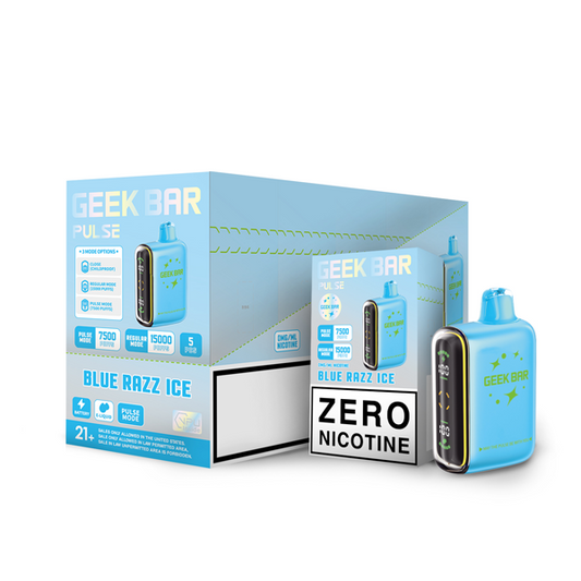 GEEK BAR Pulse 15k 0% Nicotine Disposable (Display box of 5)