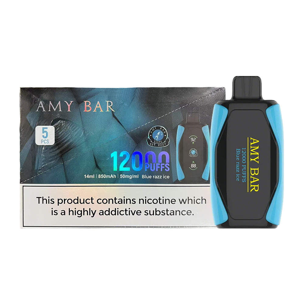 Amy Bar 12K Disposable 5%(Display Box of 5)