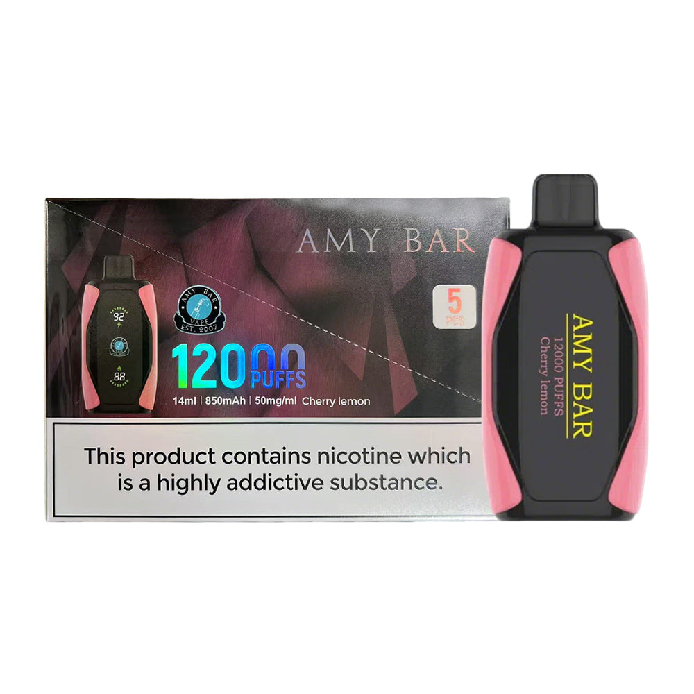 Amy Bar 12K Disposable 5%(Display Box of 5)