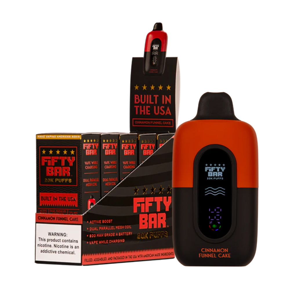 Fifty Bar 20K Disposable Pods 5%(Display Box of 5)