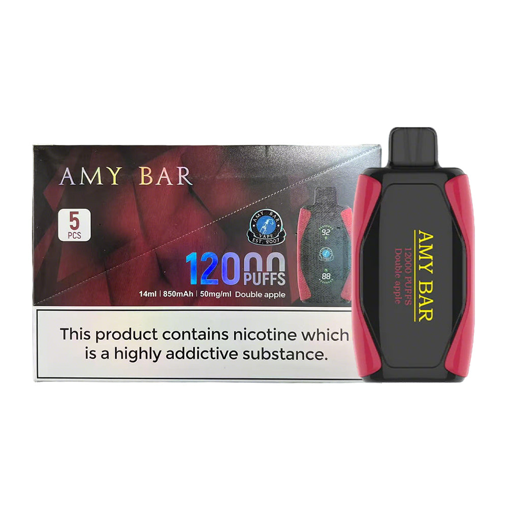 Amy Bar 12K Disposable 5%(Display Box of 5)