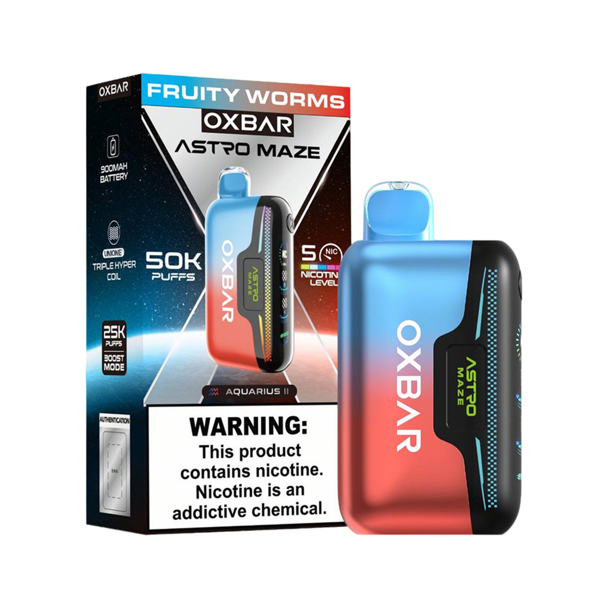 Oxbar Astro Maze 50K Disposable 5% (Display Box of 5)