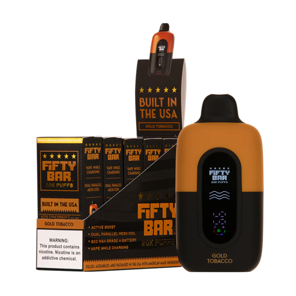 Fifty Bar 20K Disposable Pods 5%(Display Box of 5)