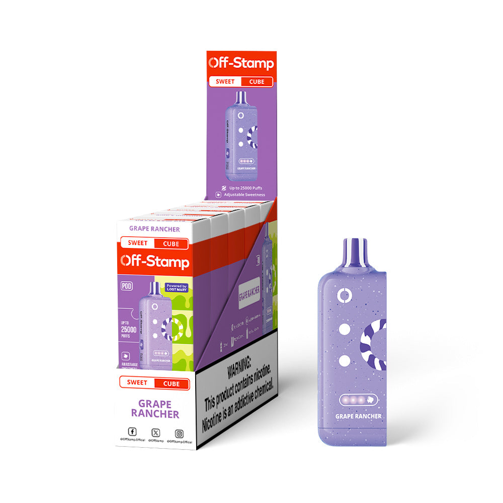 Off-Stamp X Cube Sweet Cube 25K Disposable Pod 5% (Display Box of 5)