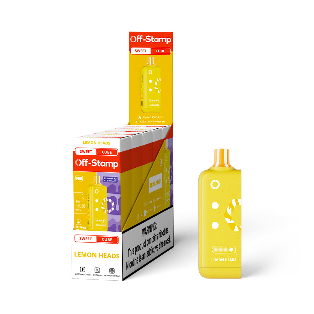 Off-Stamp X Cube Sweet Cube 25K Disposable Pod 5% (Display Box of 5)