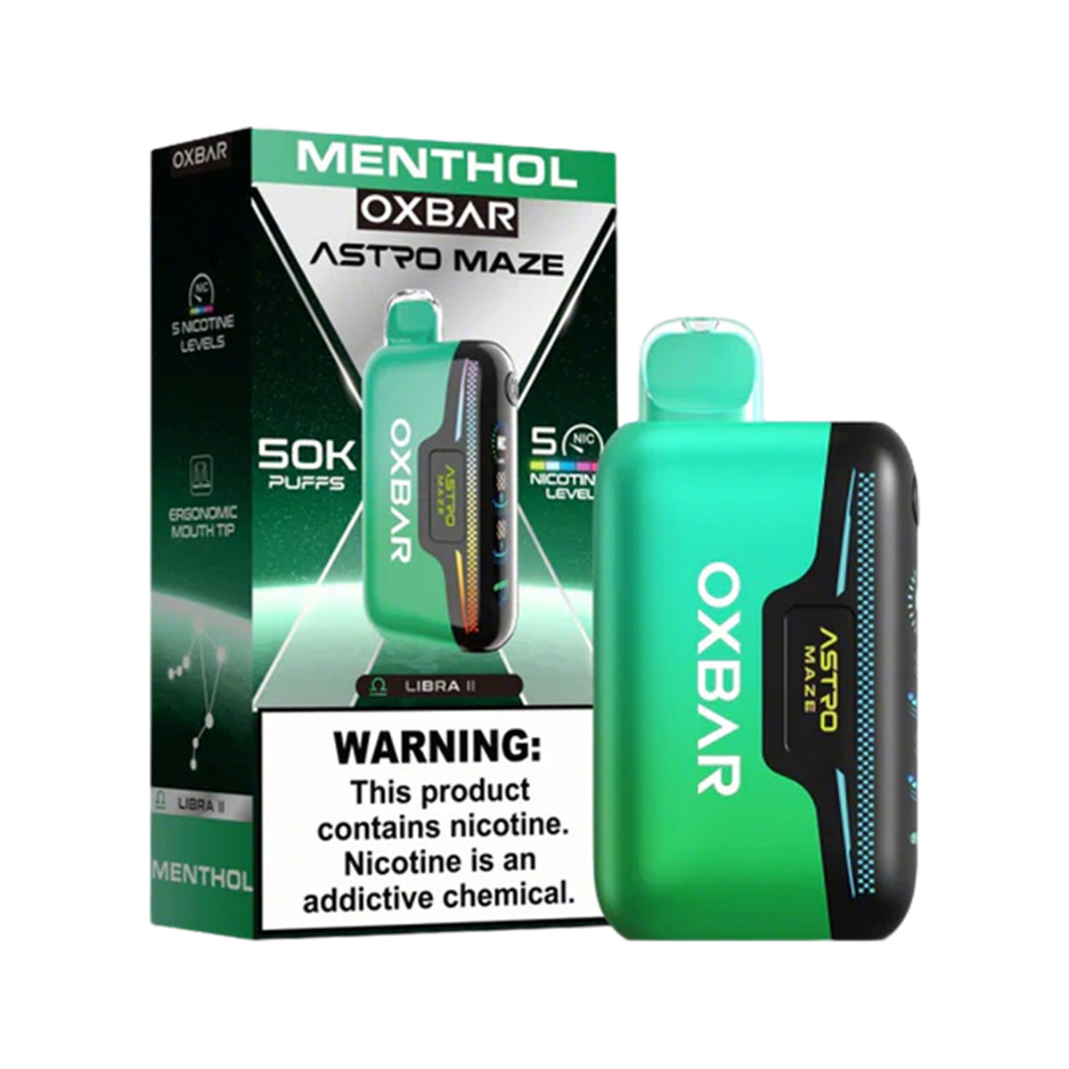 Oxbar Astro Maze 50K Disposable 5% (Display Box of 5)