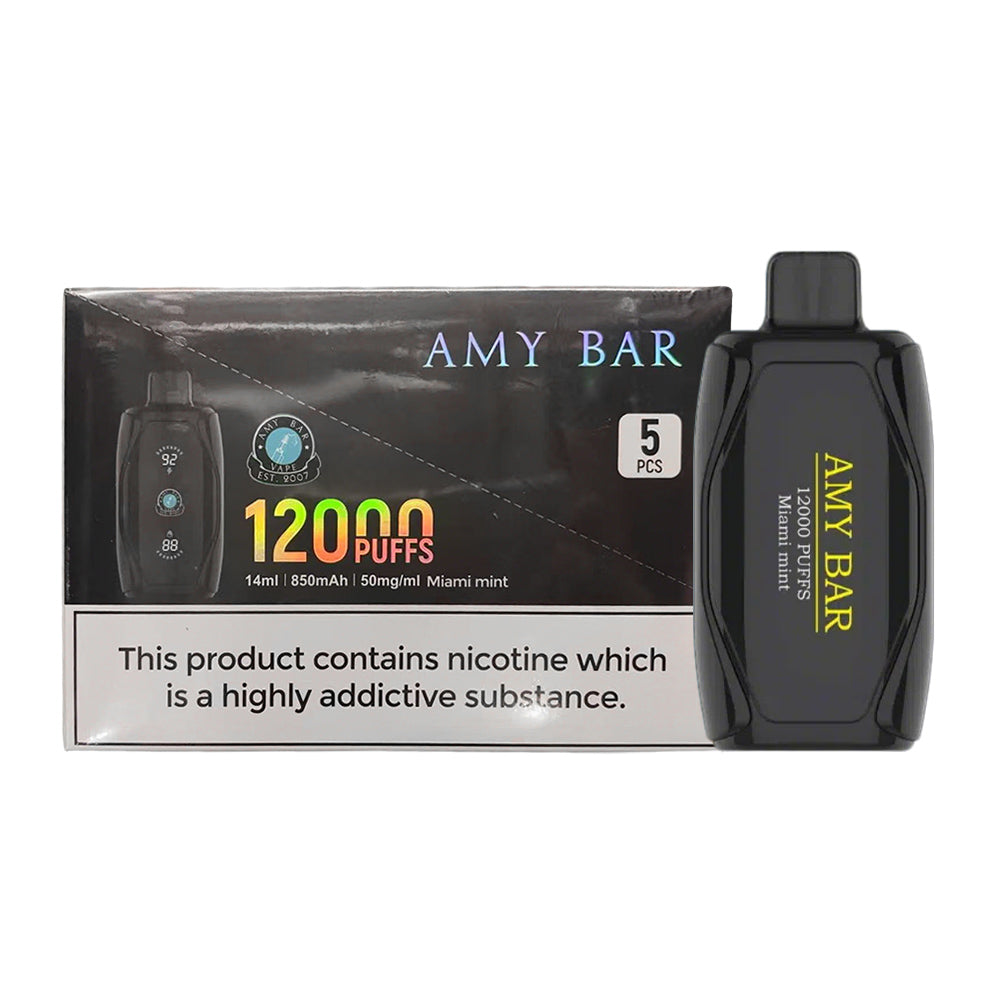 Amy Bar 12K Disposable 5%(Display Box of 5)