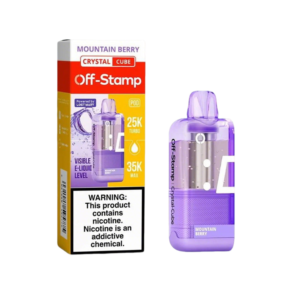 Off Stamp Crystal-Cube 35K POD Disposable 5% (Display box of 5)