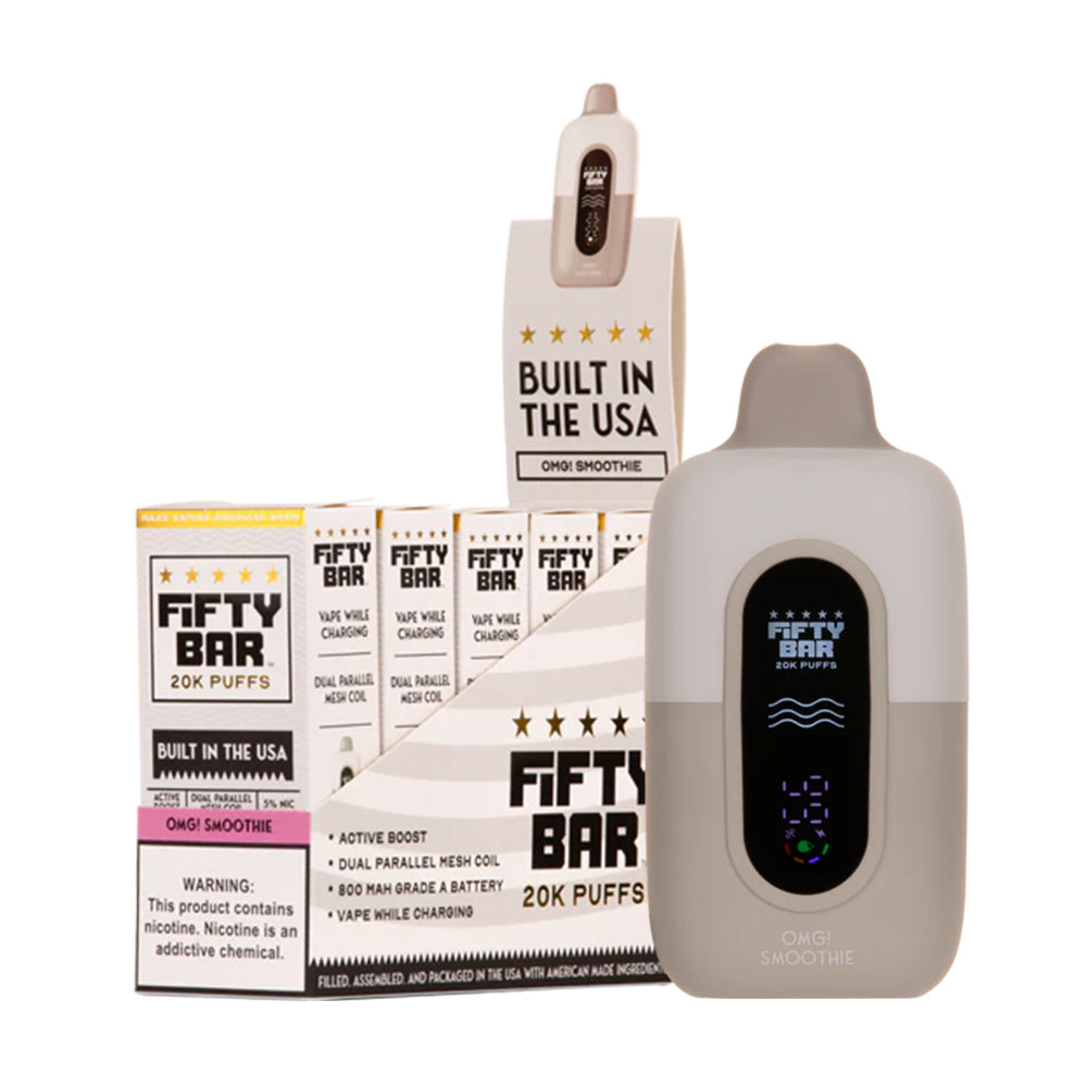 Fifty Bar 20K Disposable Pods 5%(Display Box of 5)