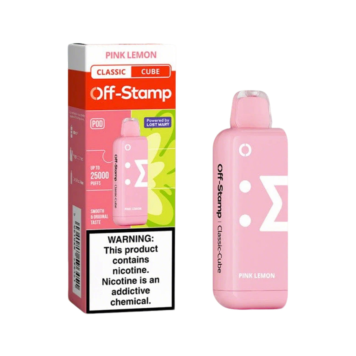 Off-Stamp X Cube Classic Cube 25K Disposable Pod 5% (Display Box of 5)