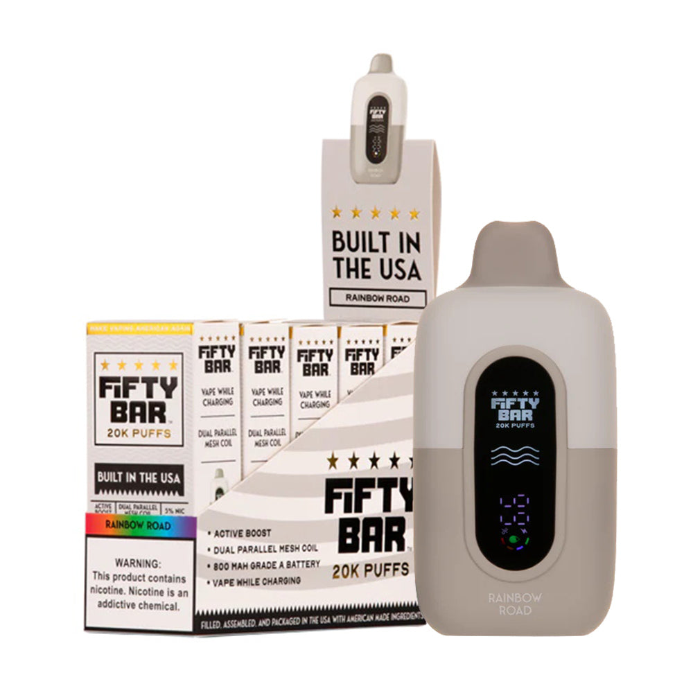 Fifty Bar 20K Disposable Pods 5%(Display Box of 5)