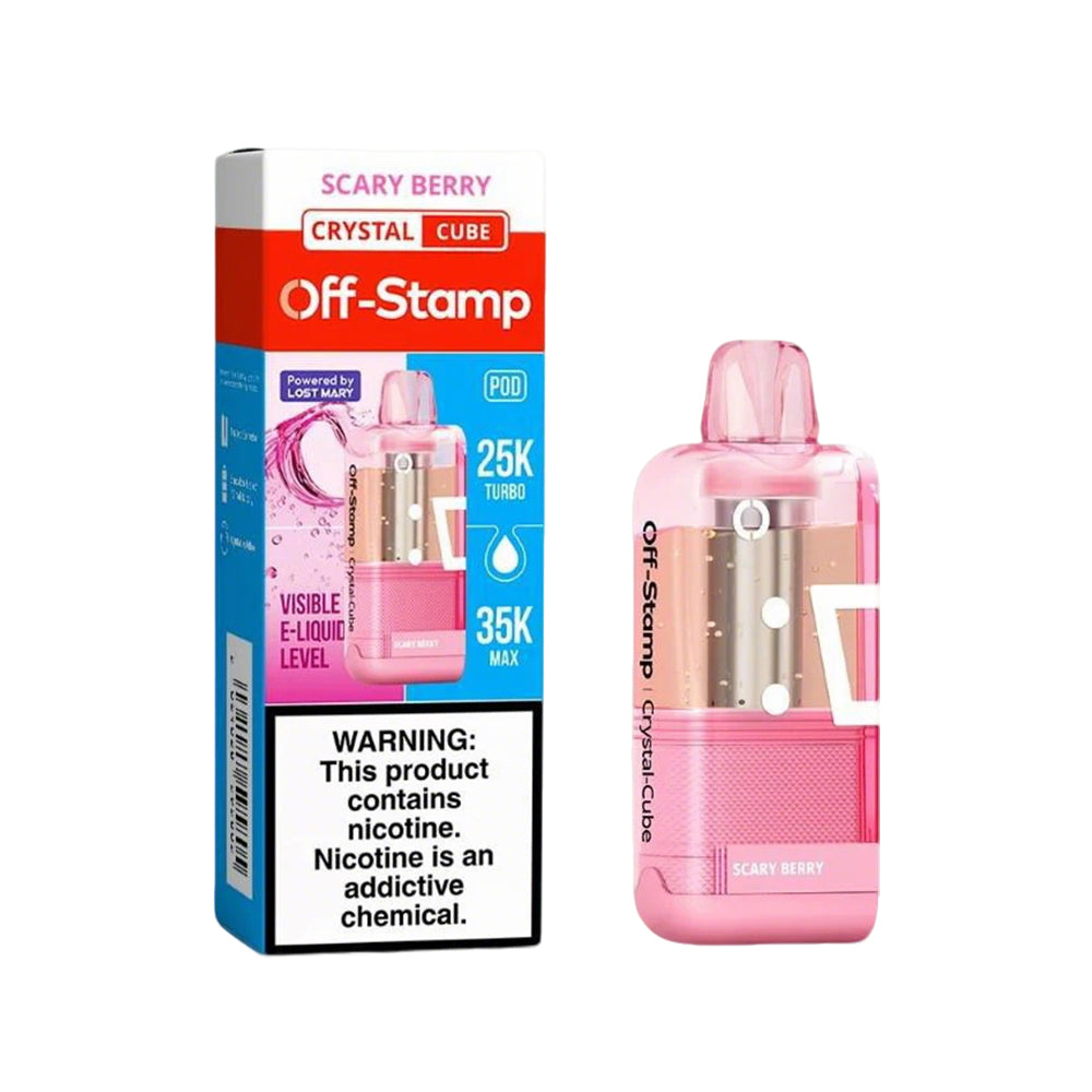 Off Stamp Crystal-Cube 35K POD Disposable 5% (Display box of 5)