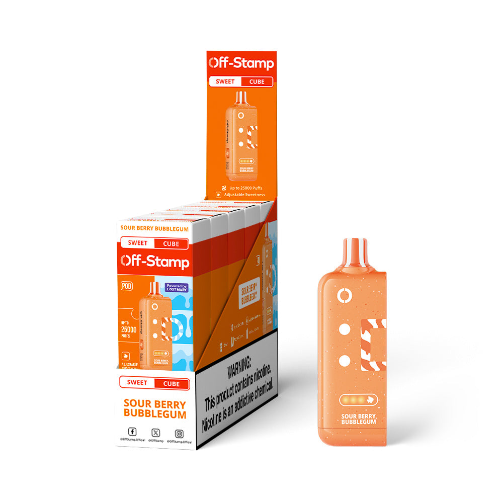 Off-Stamp X Cube Sweet Cube 25K Disposable Pod 5% (Display Box of 5)
