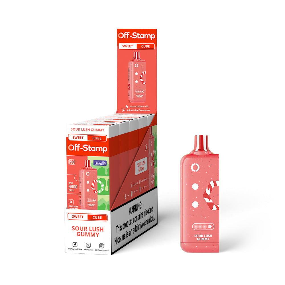 Off-Stamp X Cube Sweet Cube 25K Disposable Pod 5% (Display Box of 5)
