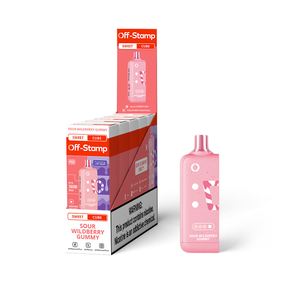 Off-Stamp X Cube Sweet Cube 25K Disposable Pod 5% (Display Box of 5)