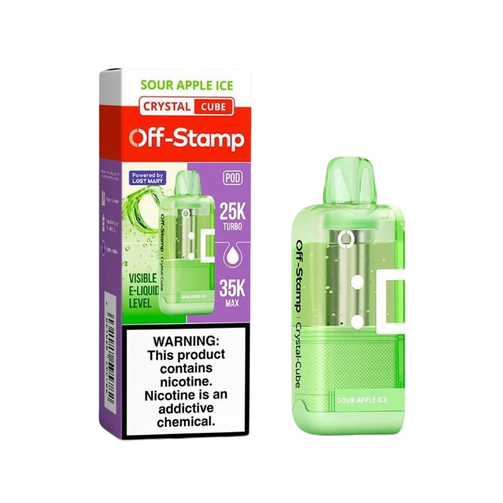 Off Stamp Crystal-Cube 35K POD Disposable 5% (Display box of 5)
