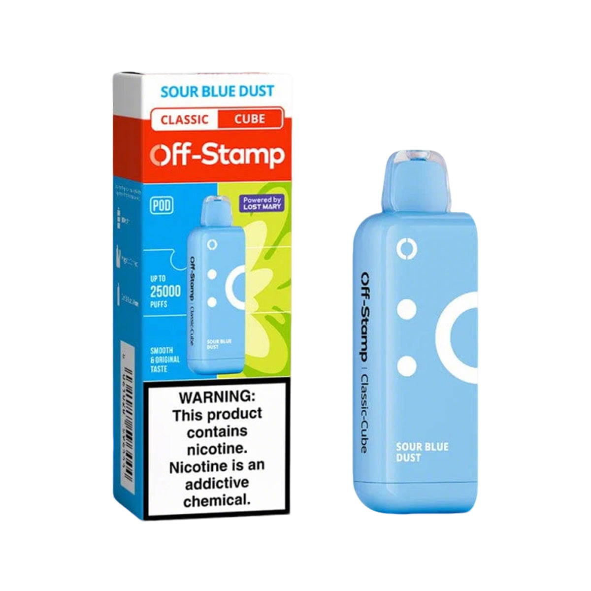 Off-Stamp X Cube Classic Cube 25K Disposable Pod 5% (Display Box of 5)