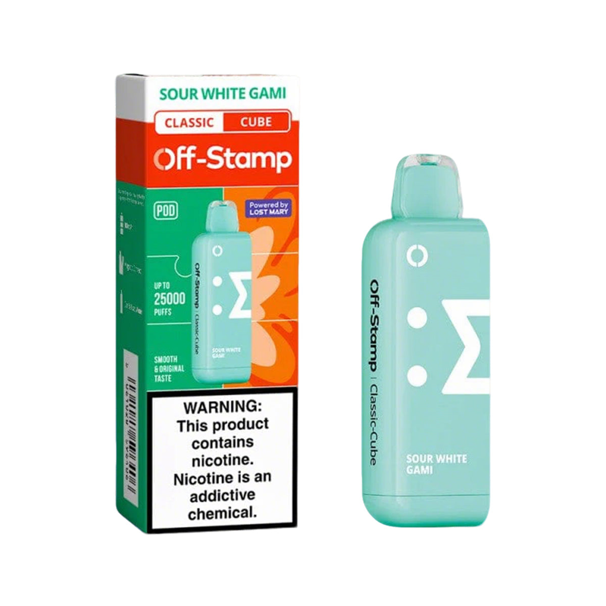 Off-Stamp X Cube Classic Cube 25K Disposable Pod 5% (Display Box of 5)