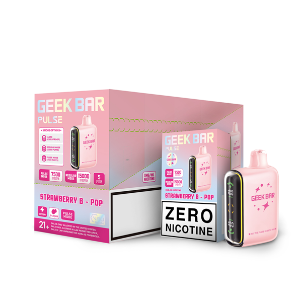 GEEK BAR Pulse 15k 0% Nicotine Disposable (Display box of 5)