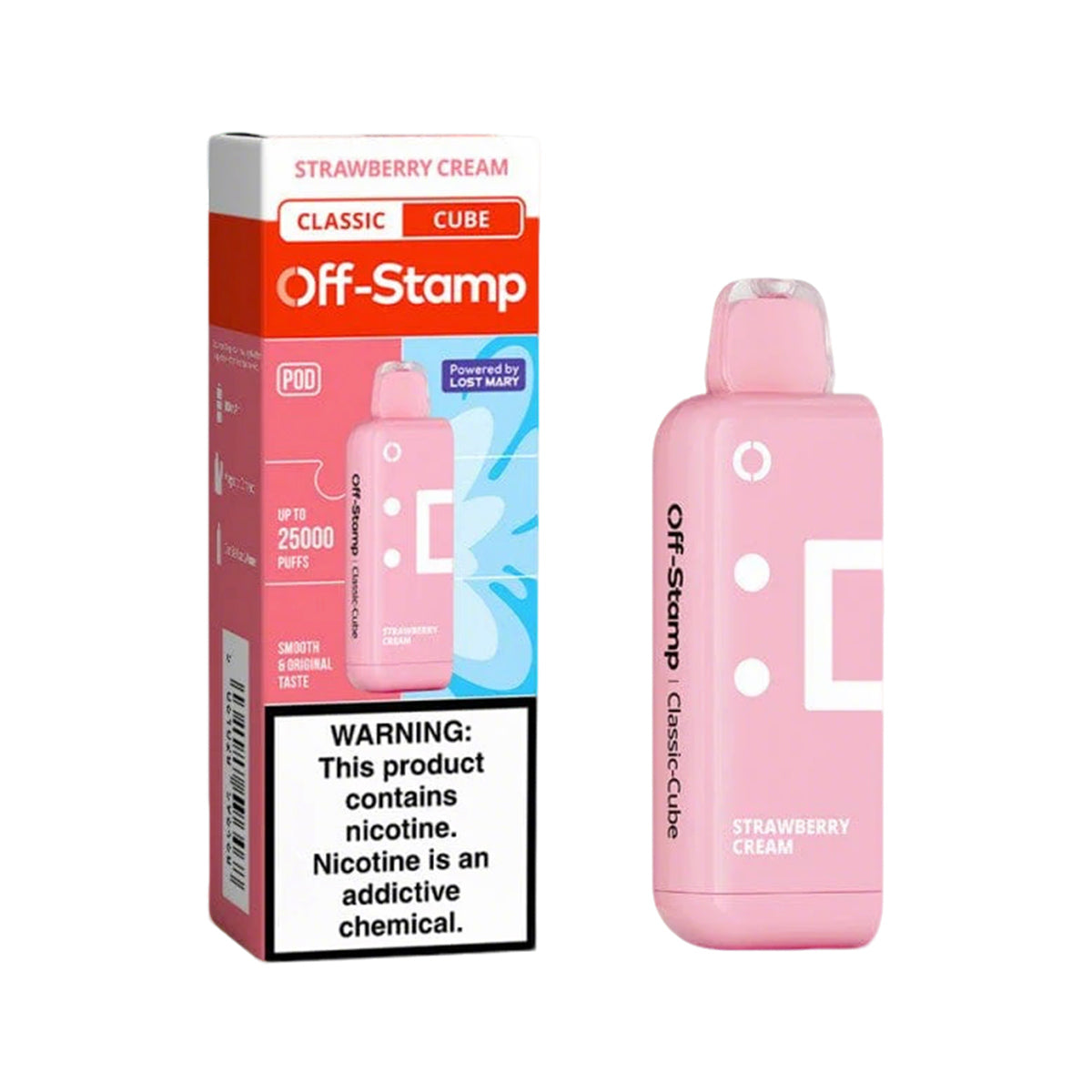 Off-Stamp X Cube Classic Cube 25K Disposable Pod 5% (Display Box of 5)