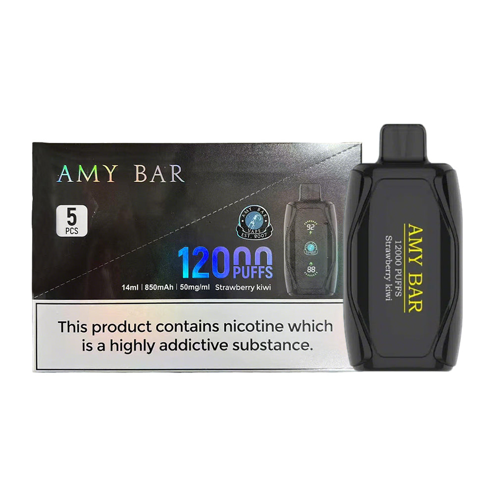 Amy Bar 12K Disposable 5%(Display Box of 5)