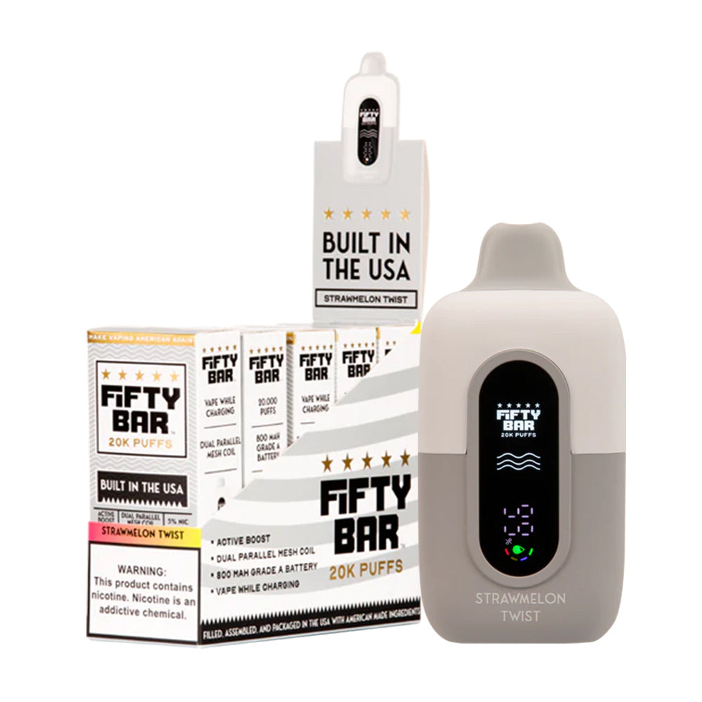 Fifty Bar 20K Disposable Pods 5%(Display Box of 5)
