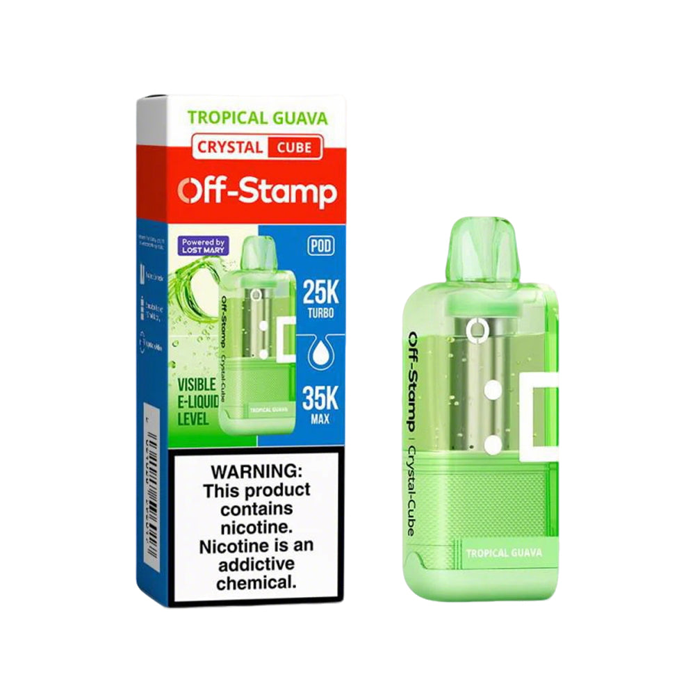 Off Stamp Crystal-Cube 35K POD Disposable 5% (Display box of 5)