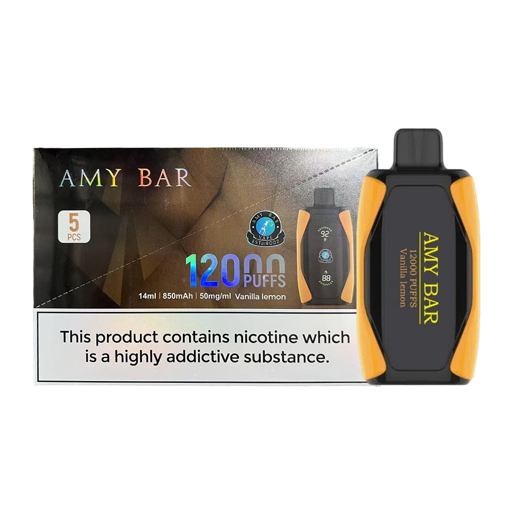 Amy Bar 12K Disposable 5%(Display Box of 5)