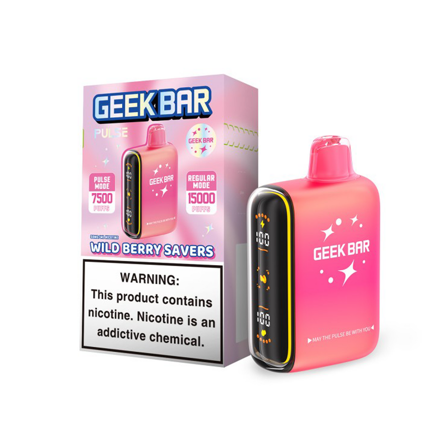 Geek Bar Pulse 15K Savers Edition Disposable 5%(Display Box of 5)