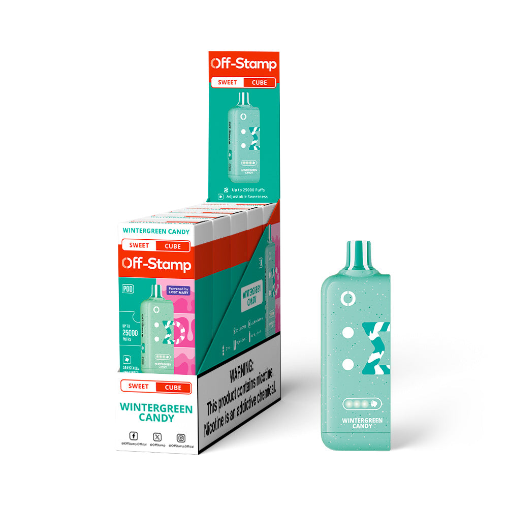 Off-Stamp X Cube Sweet Cube 25K Disposable Pod 5% (Display Box of 5)