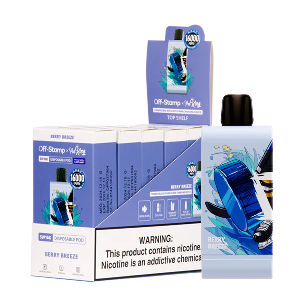 Off Stamp x Pod King SW16K Disposable Vape Pods 5% (display box of 5)