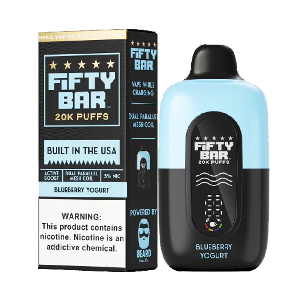 Fifty Bar 20K Disposable Pods 5%(Display Box of 5)