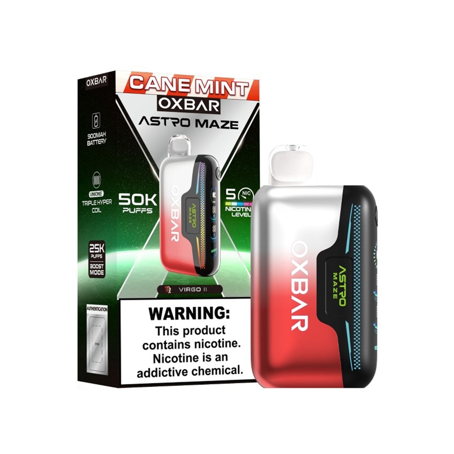 Oxbar Astro Maze 50K Disposable 5% (Display Box of 5)