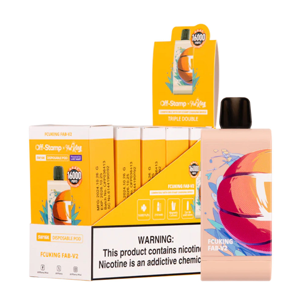 Off Stamp x Pod King SW16K Disposable Vape Pods 5% (display box of 5)