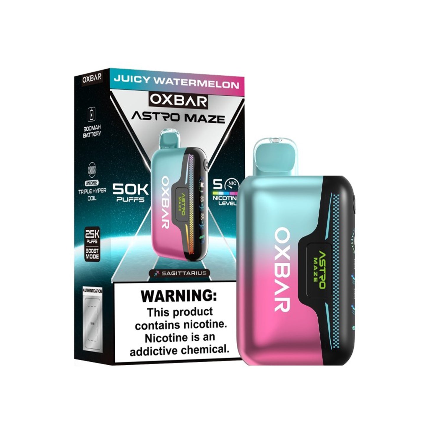 Oxbar Astro Maze 50K Disposable 5% (Display Box of 5)