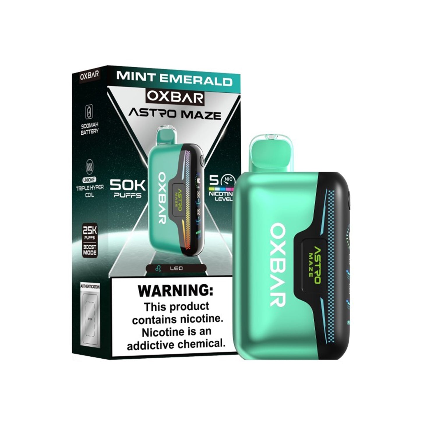 Oxbar Astro Maze 50K Disposable 5% (Display Box of 5)
