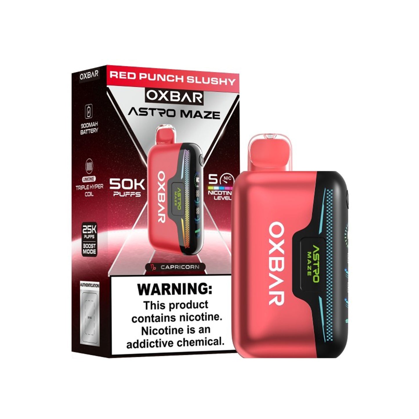 Oxbar Astro Maze 50K Disposable 5% (Display Box of 5)