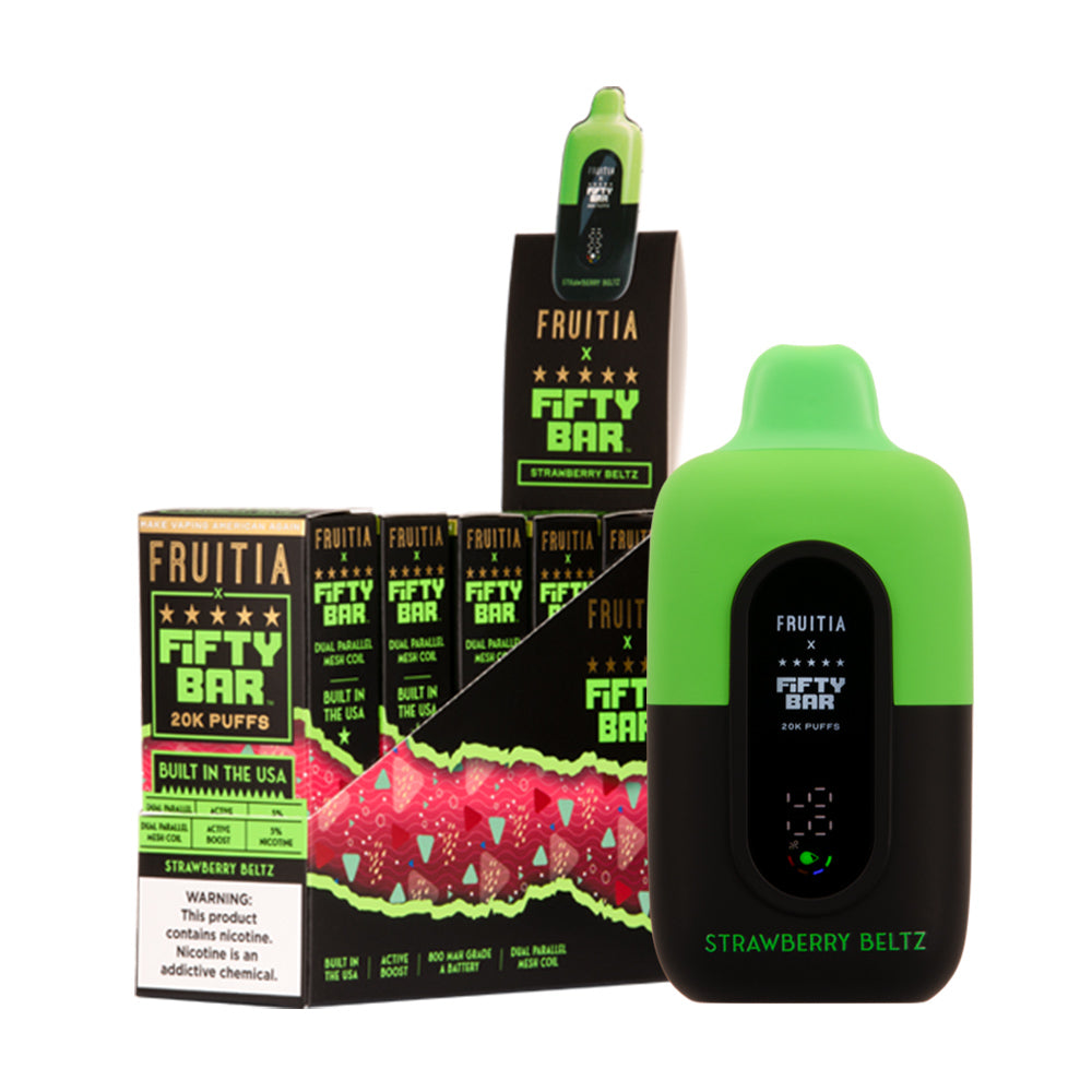 Fruitia X Fifty Bar 20K Disposable pods 5%(Display Box of 5)