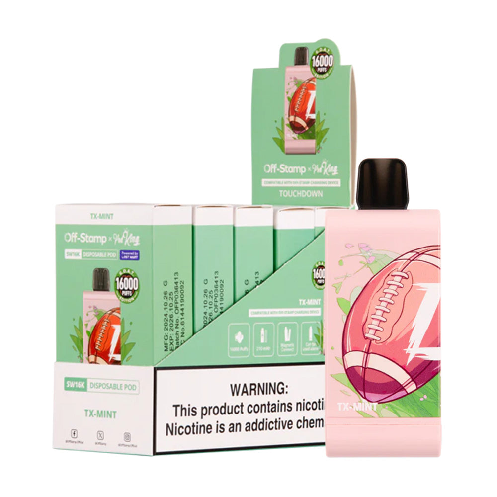 Off Stamp x Pod King SW16K Disposable Vape Pods 5% (display box of 5)