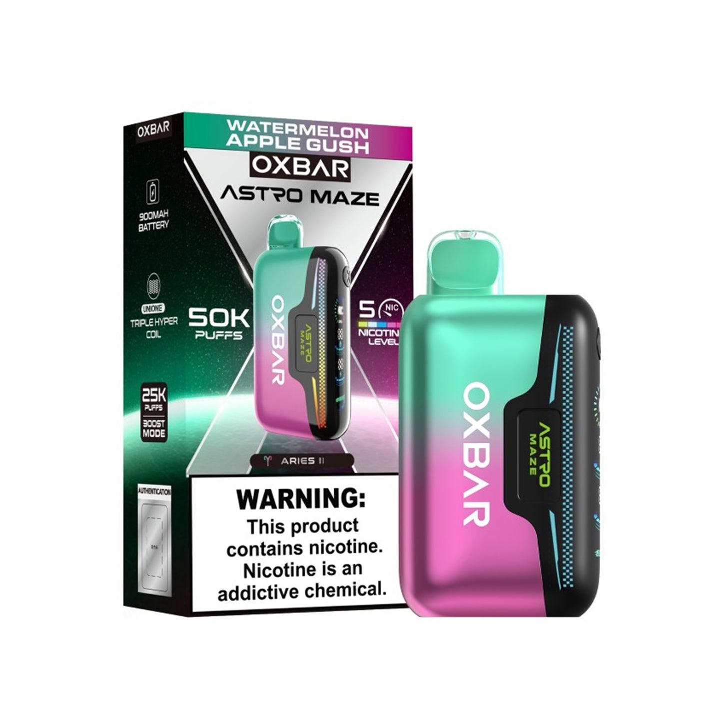 Oxbar Astro Maze 50K Disposable 5% (Display Box of 5)