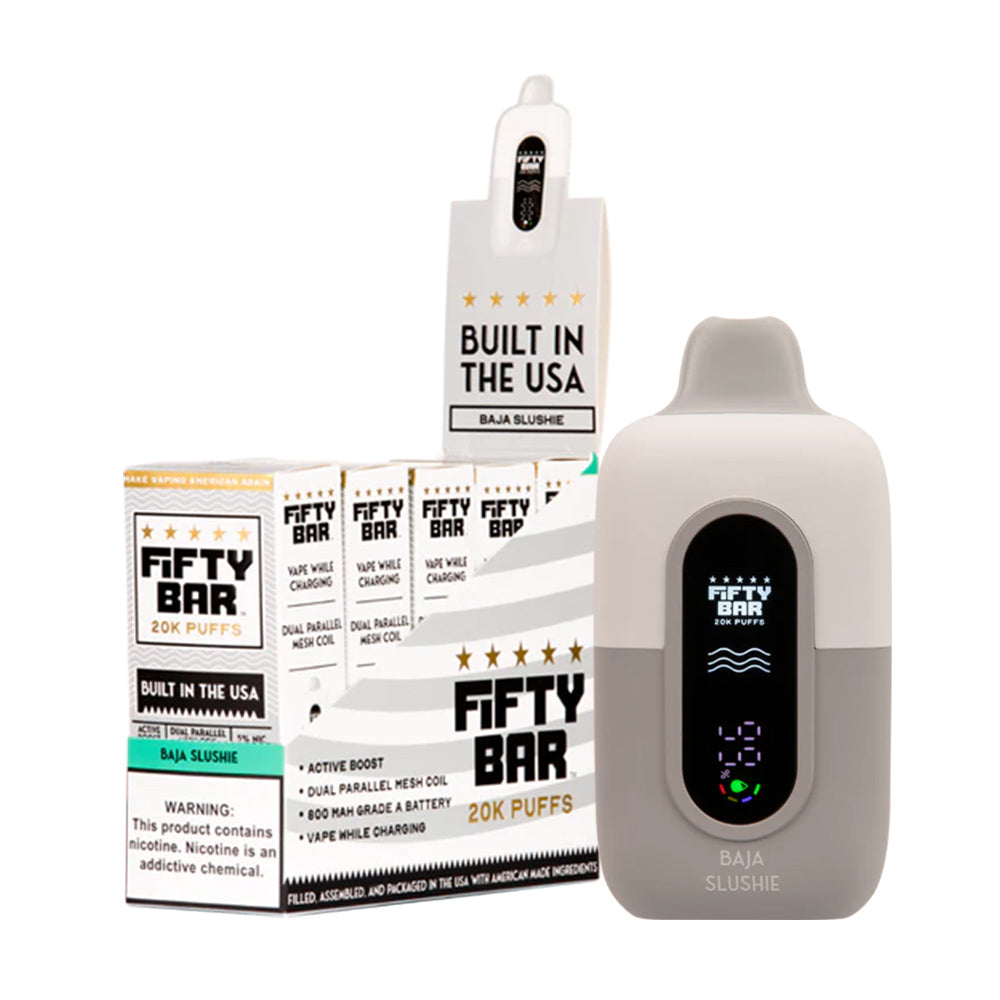 Fifty Bar 20K Disposable Pods 5%(Display Box of 5)