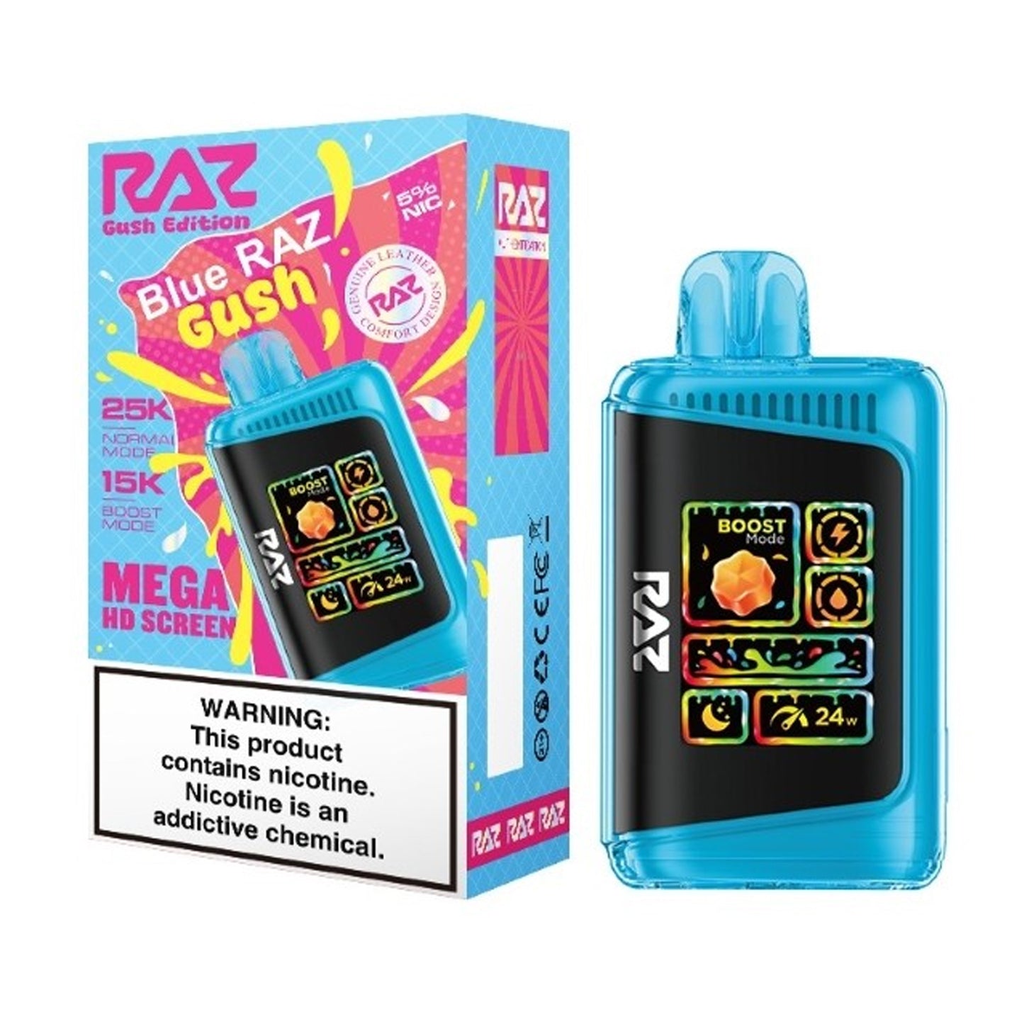 RAZ LTX 25K Gush Edition Disposable 5% (Display Box of 5)