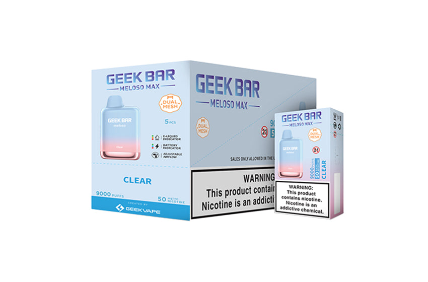 GEEK BAR Meloso MAX 9000 Disposable  (Display Box of 5)