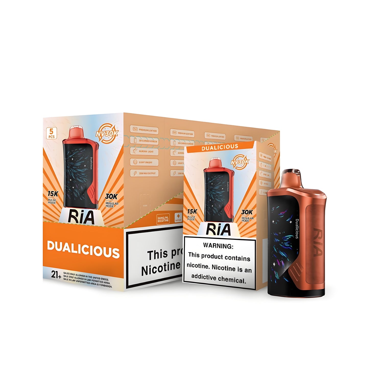 RIA NV30K Disposable 5% (Display Box of 5)