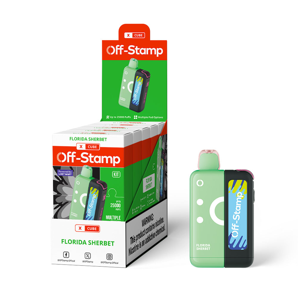 Off-Stamp X Cube 25K Disposable KIT 5% (Display Box of 5)