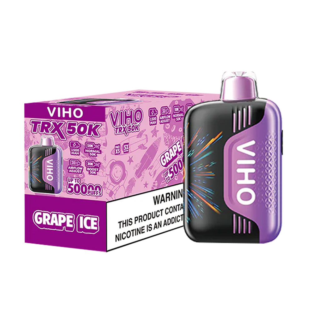 VIHO TRX 50K Disposable Vape Pods 5%（display box of 5）