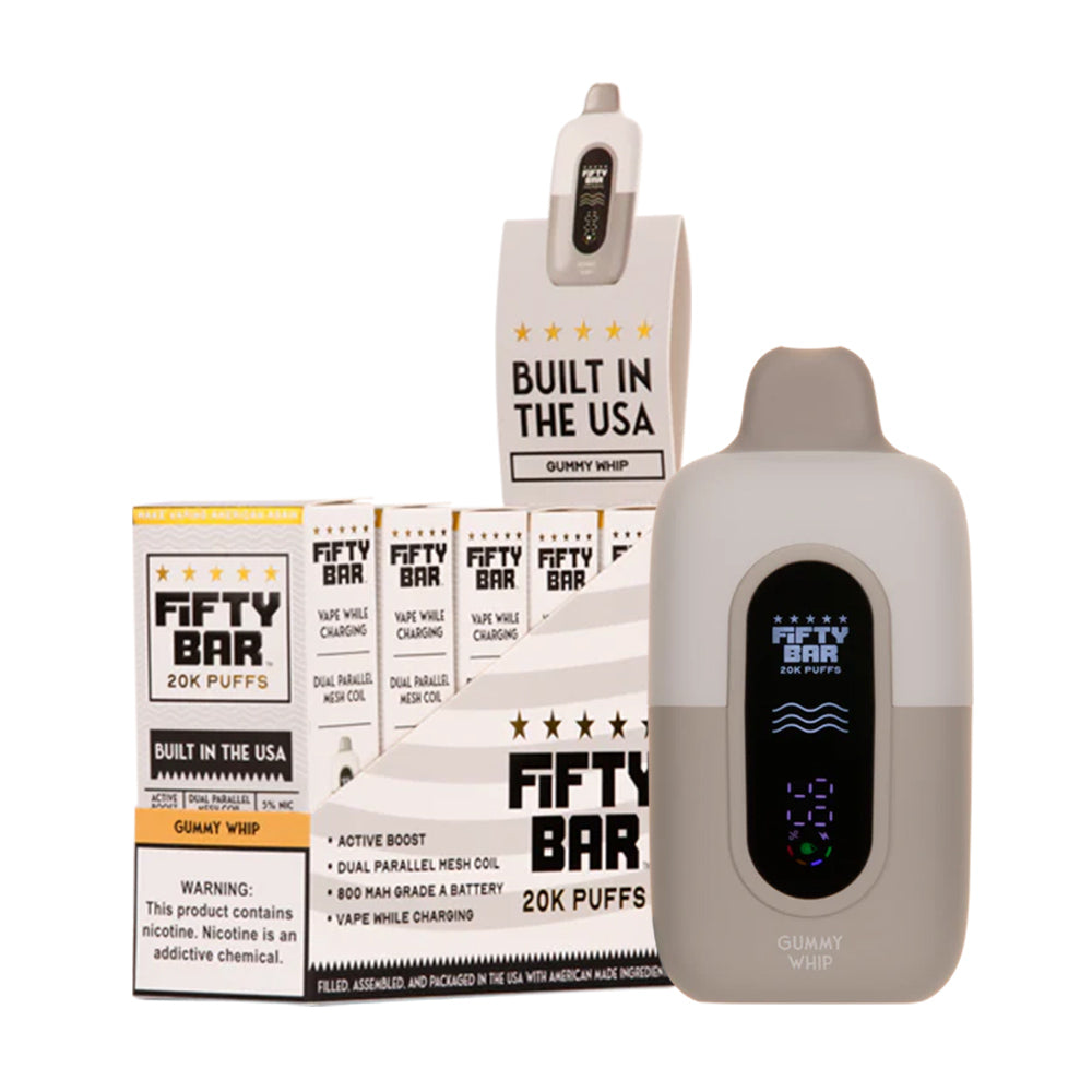 Fifty Bar 20K Disposable Pods 5%(Display Box of 5)