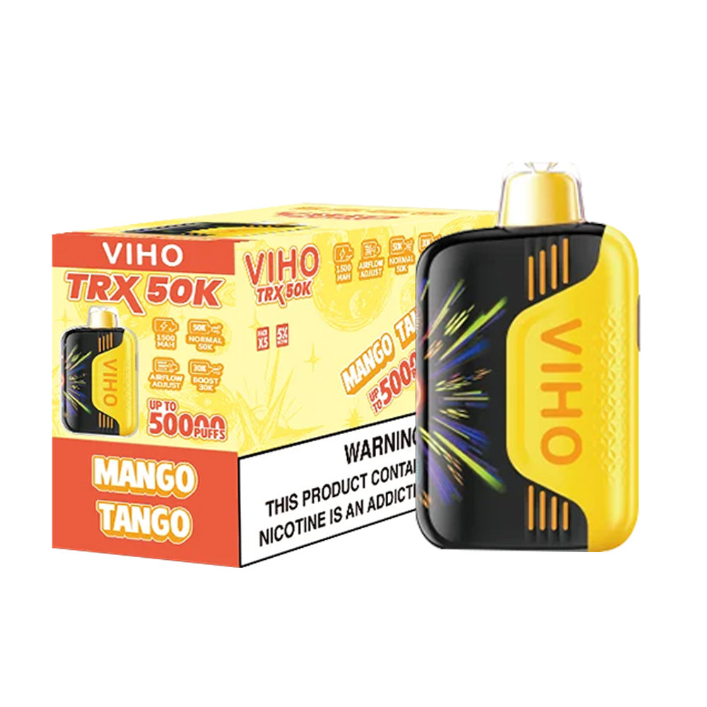 VIHO TRX 50K Disposable Vape Pods 5%（display box of 5）